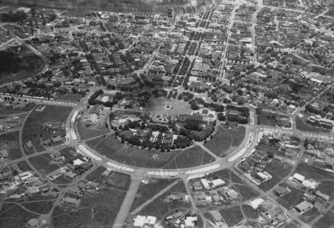 La Praça Civica dans les années 1940 - Vivre à Goiânia, au cœur du Brésil