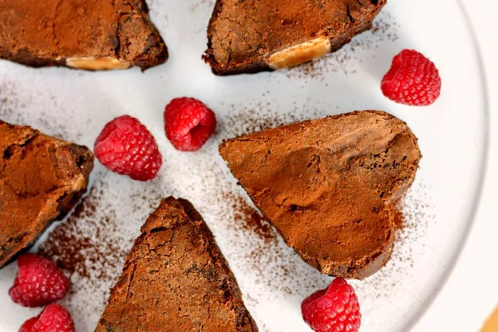 Chocolate Brownie Heart Platter