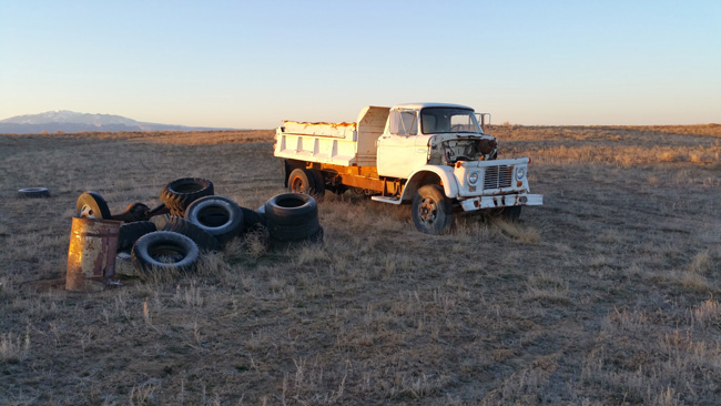 Abandoned Dump Truck in Cisco Utah ghost town