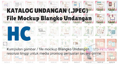 File Mockup / Katalog Digital Blangko Undangan HC Full Album