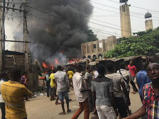 Onitsha Central Mosque razed during pro- Biafra protests