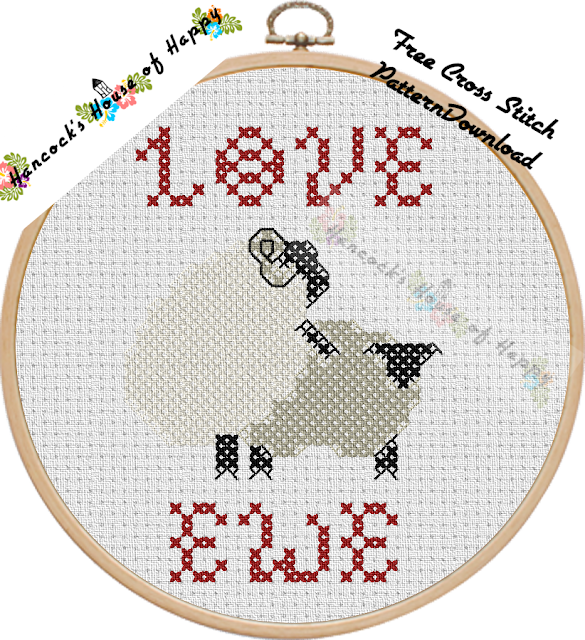 Love Ewe! A Rather Rude and Sheepish Free Cross Stitch Chart