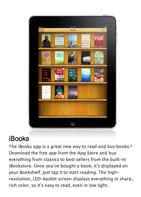 Under the Dome on Apple iPad bookshelf
