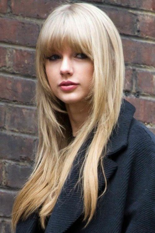 10 Long Hairstyles with Bangs 2015