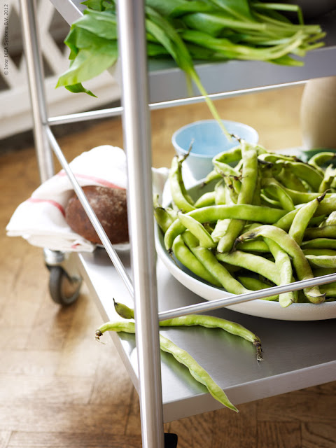 healthy trolley of food