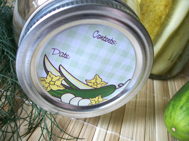 Classic Pickle Canning Jar Labels