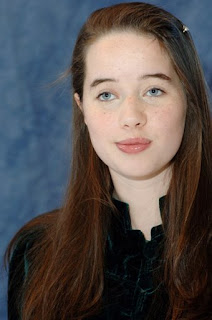 Anna Popplewell in black dress