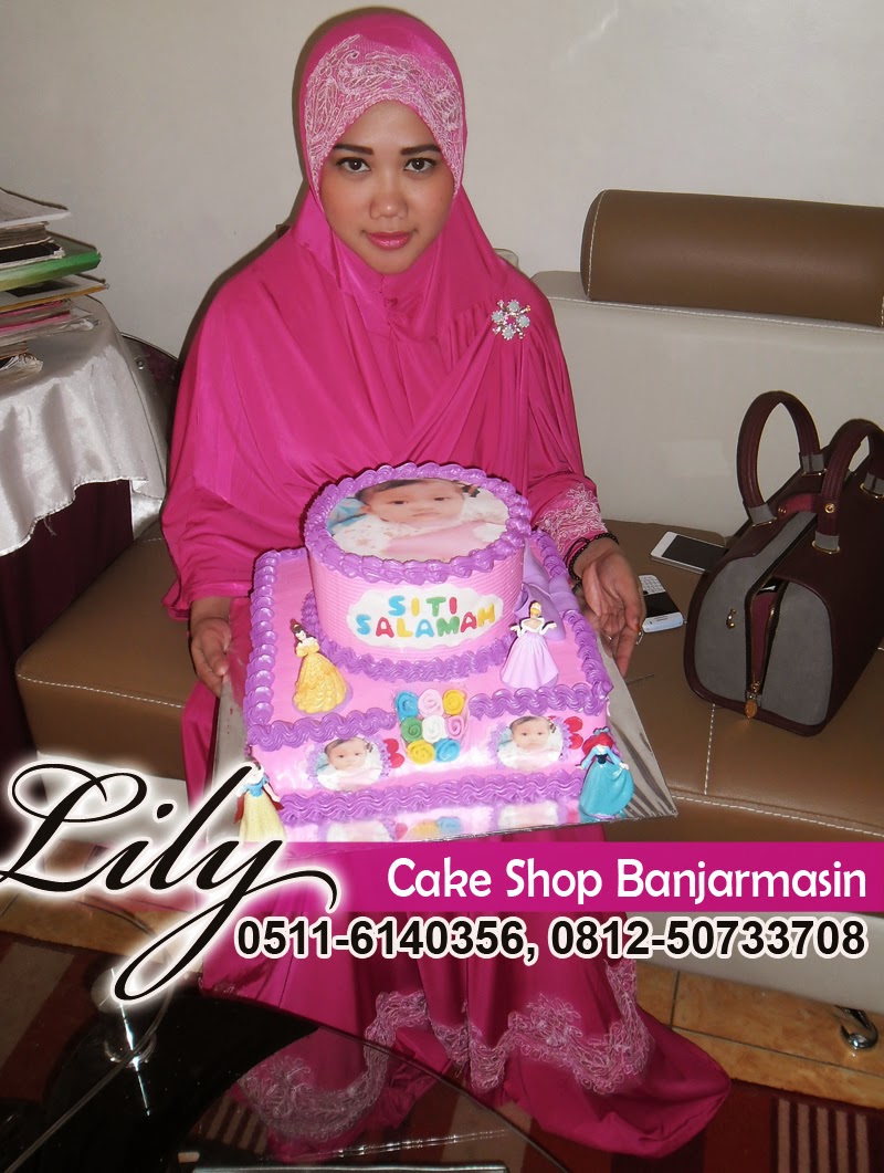 Lily Cake Shop Banjarmasin PELANGGAN EDIBLE CAKE KUE PAKAI FOTO