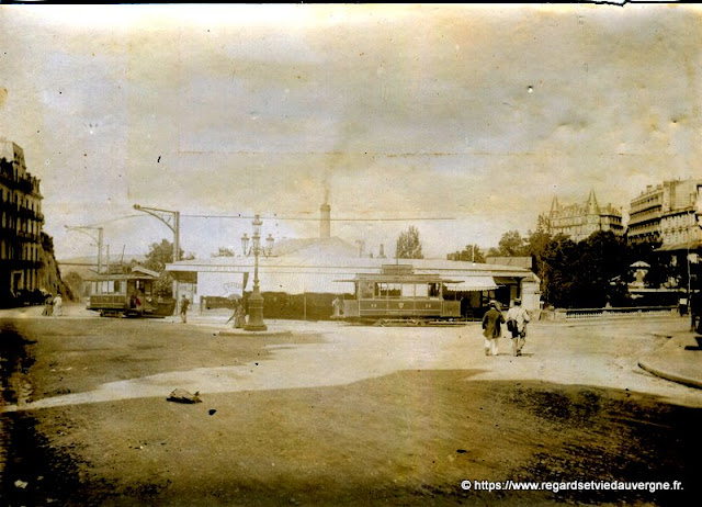 Le Tramway à Royat place Allard en 1894