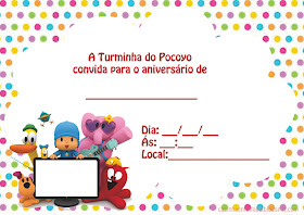 convite pocoyo para imprimir grátis