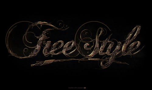 free style typography