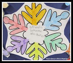 photo of: Written Snowflake on Friendship via RainbowsWithinReach