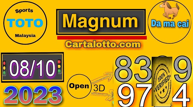 4D RAMALAN { VIP MTP} Sunday Carta 08 October 2023| Carta Lotto