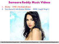 sameera reddy, music videos, ahista, tere aane ki jab khabar mehke, photograph