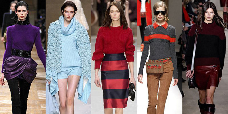 Fall Winter 2013 Women's Fashion Sweaters Trends