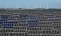 A solar plant in El Bonillo, Albacete province, Spain. The EU is on track to achieve its goals of a 20% emissions cuts and 20% renewable energy share by 2020. (Photograph Credit: Pablo Blazquez Dominguez/Getty Images) Click to Enlarge.