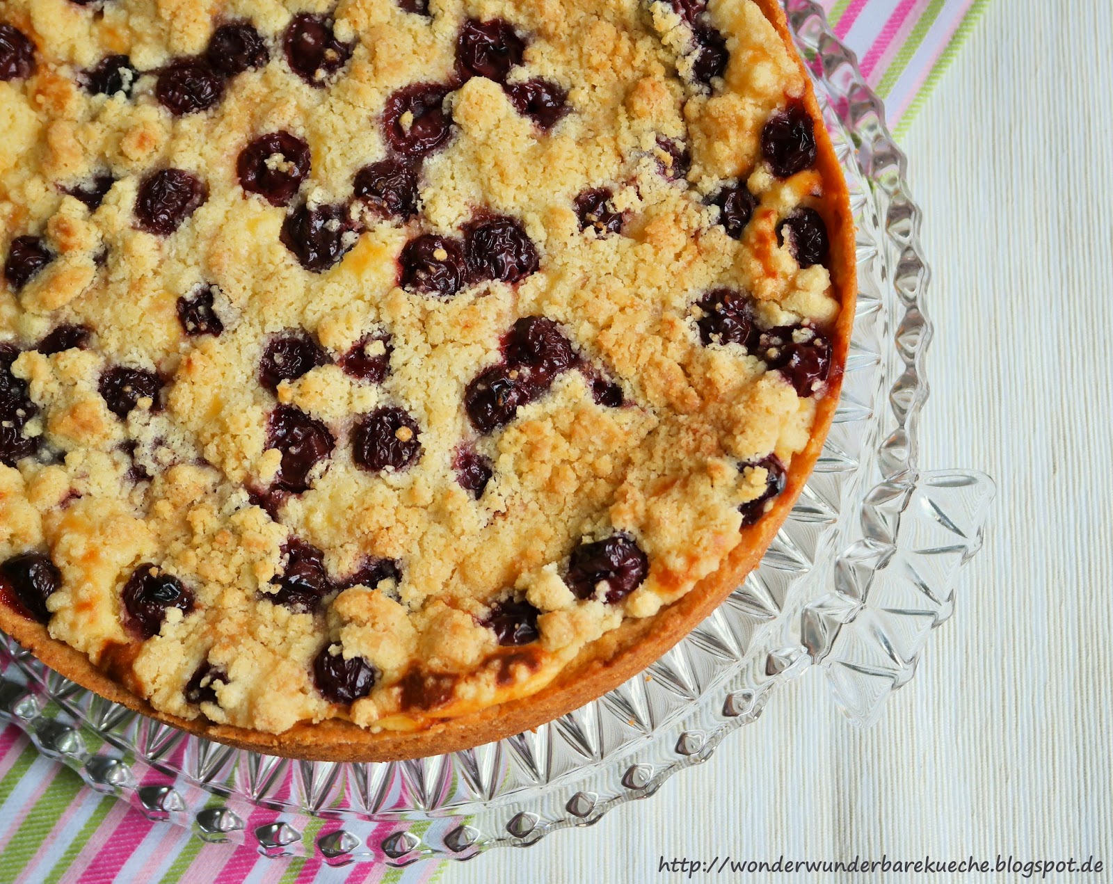 Quark Kuchen mit Kirschen Rezepte kochbar  - quarkkuchen mit kirschen