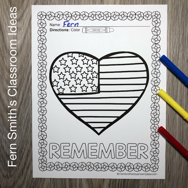 Click Here to Download These Veterans Day Coloring Pages to USE in your Classroom TODAY!