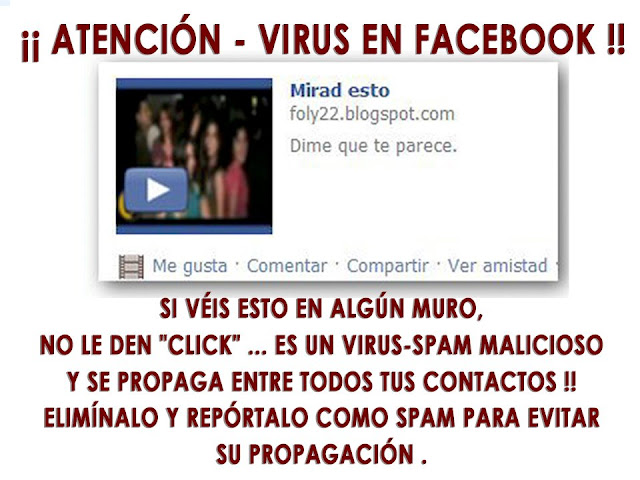 ATENCION: Novo virus en facebook : Hola XXX sabes que sales en un video?