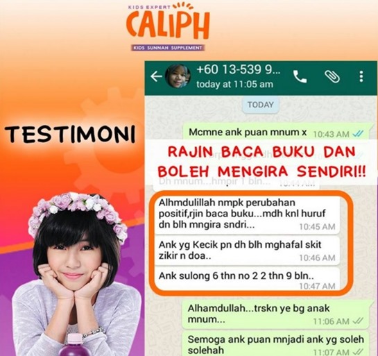 testimoni caliph