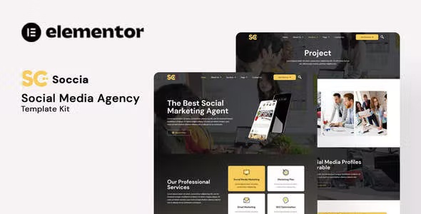 Best Social Media Agency Elementor Template Kit