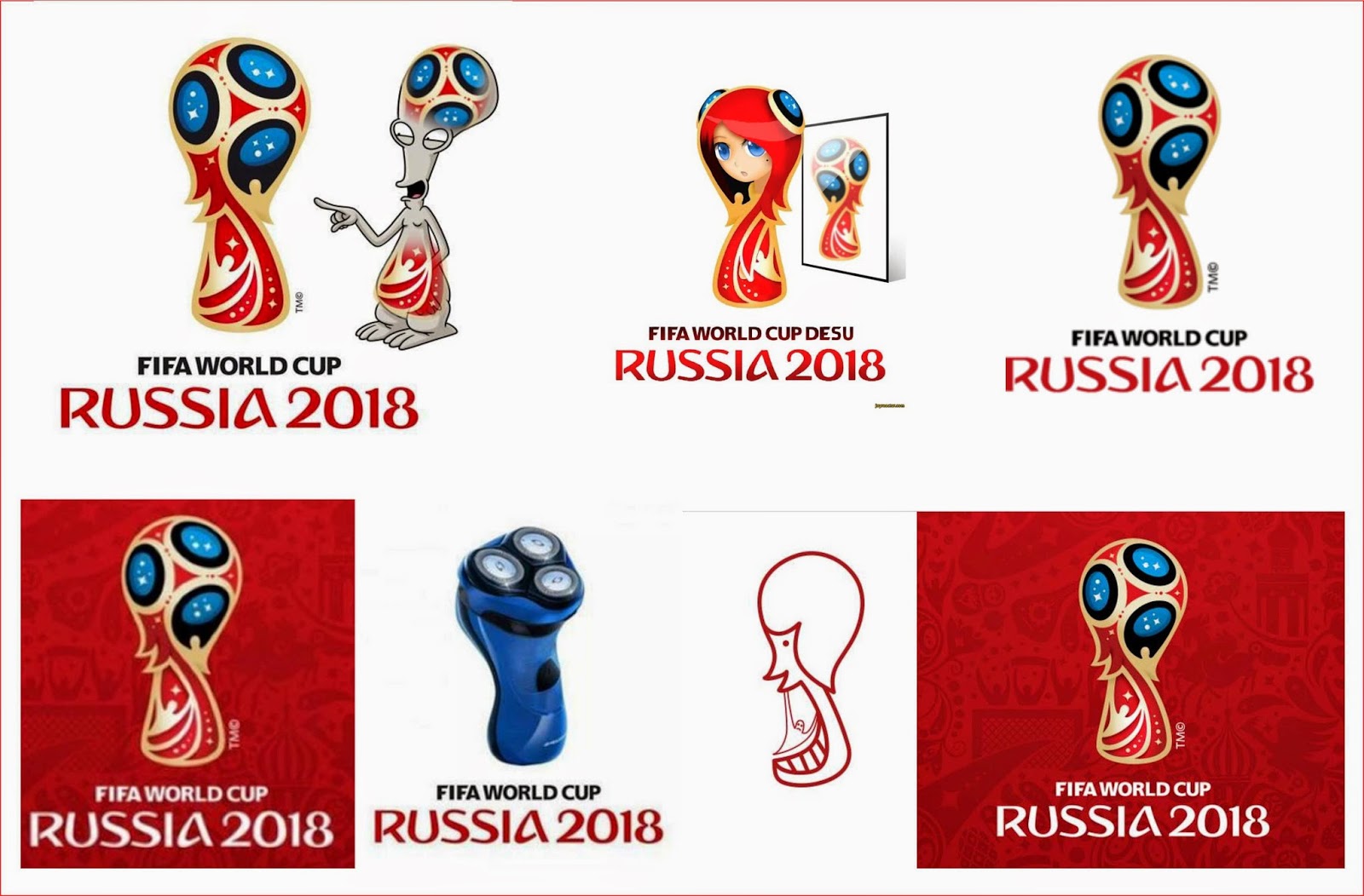 Logo FIFA World Cup Rusia 2018 SangDes Stock