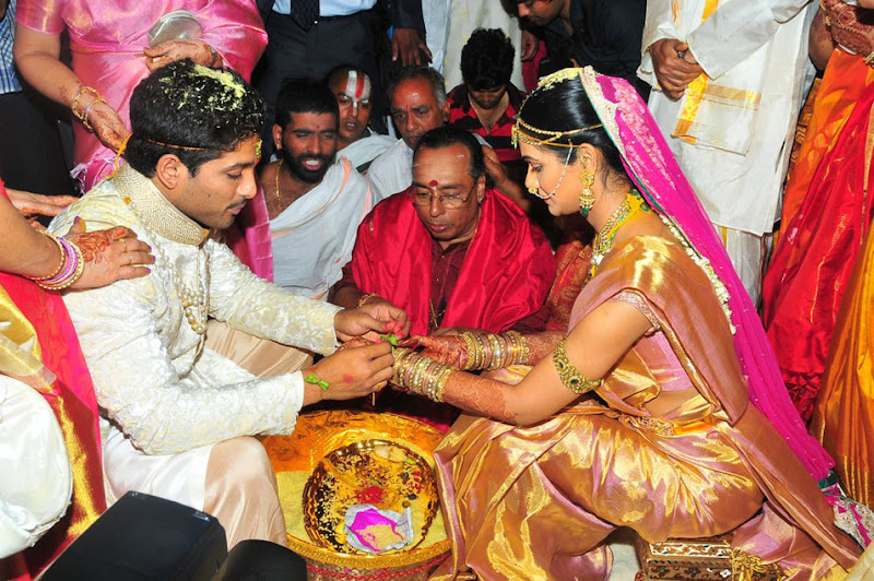 Allu Arjun and Sneha Reddys Marriage Pics event pictures