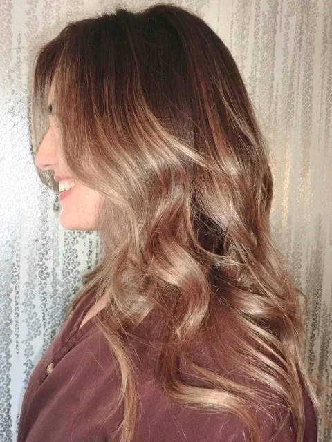 honey brown shade highlights