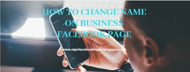 How To Change Name On Business Facebook Page
