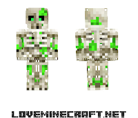 [Minecraft Skins] Minecraft Acidic Skeleton Vote And Follow Skin