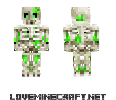 [Minecraft Skins] Minecraft Acidic Skeleton Vote And Follow Skin