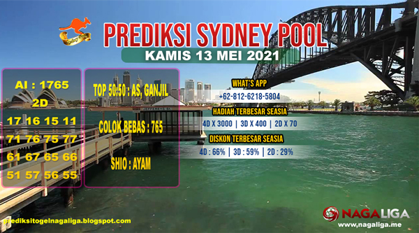 PREDIKSI SYDNEY  KAMIS 13 MEI 2021