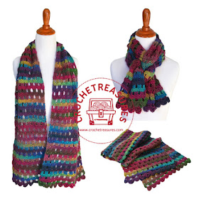 Dew Drops Wrap; Free Crochet Pattern