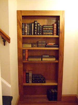 how to build a hidden bookcase door