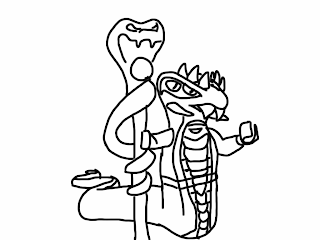 Lego Ninjago Rise of the Snakes Coloring Page