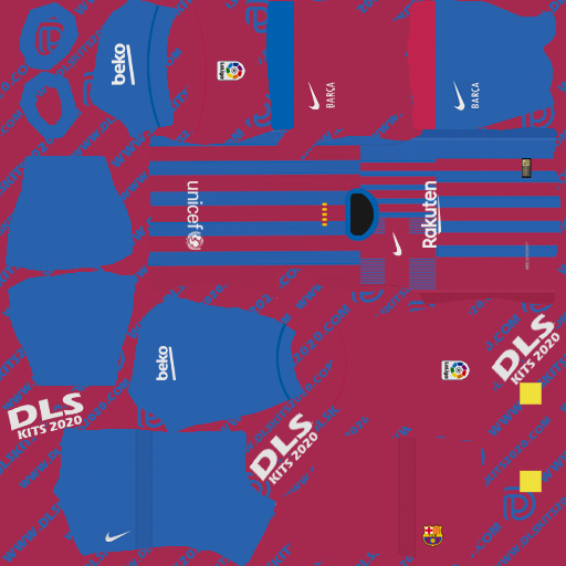 Fc Barcelona Kits 2021-2022 Nike for Dream League Soccer 2021 (Home)