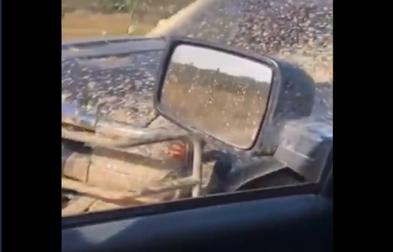 Video: Guardia Nacional asegura dos camionetas llenas de lodo y plomo bien abandonadas tras emboscada del día de ayer de Sicarios del CDN