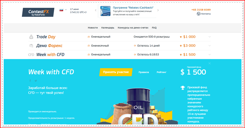 Мошеннический проект contestfx.com – Отзывы, развод. Компания ContestFX мошенники
