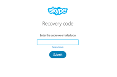 Skype code Recover