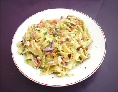 Tagliatelles Saumon Fumé, Citron Vert & Herbes Fraîches