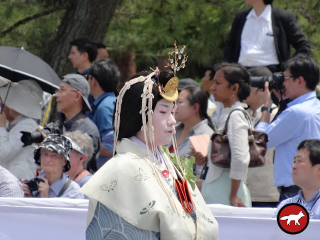 Princesse de la cour à Aoi matsuri à Kyoto