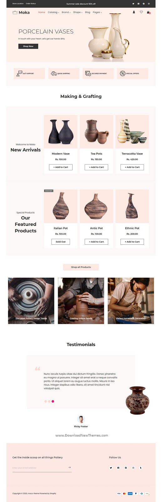 Pottery Decor Shopify Theme