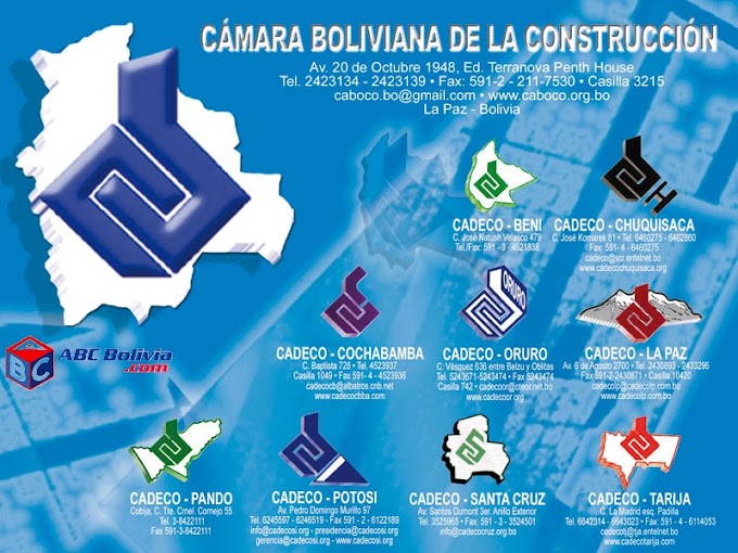 CABOCO: Cámara Boliviana de la Construcción