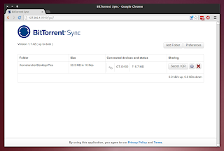 BitTorrent Sync WebUI