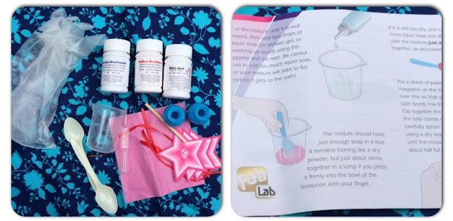 FabLab Bathbomb Making Kit - What's in the box - instructions