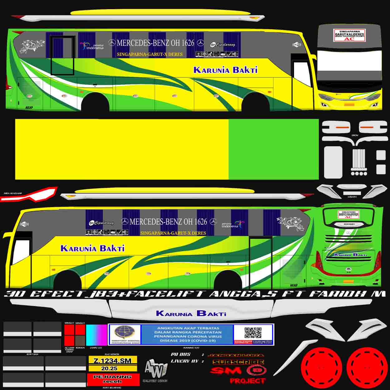 livery bus karunia bakti