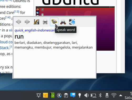 How To Install Qstardict With English Indonesian On Ubuntu 04 Lts
