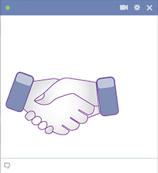 Hand Shake Facebook Sticker