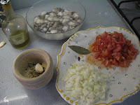 Ingredients for octopus in sauce