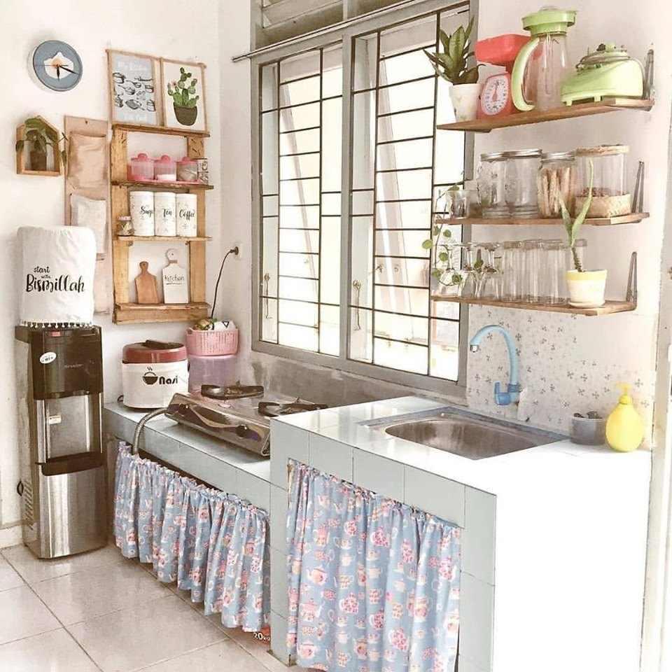 Dapur Mungil  Nan Cantik  Walaupun Kecil Tapi Efisien Untuk Rumah  Minimalis  Homeshabby com 